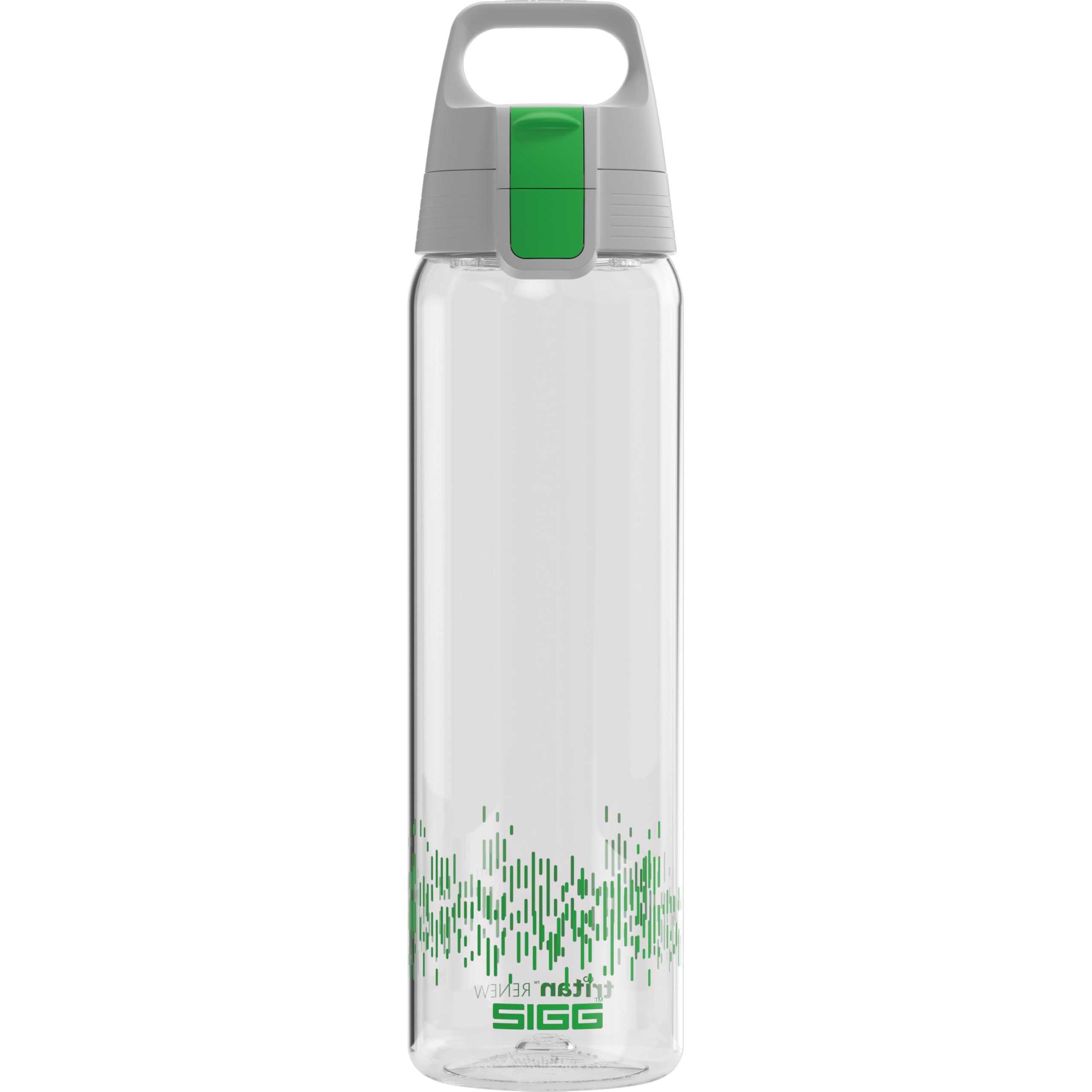 SIGG - Tritan Water Bottle - Total Clear ONE MyPlanet Green - Suitable For Carbonated Beverages - Dishwasher Safe - Leakproof - Lightweight - Scratch Resistant - BPA Free - 25 oz